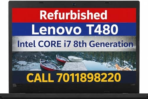 Certified ThinkPad T480 Business Laptop | Core i7-8550U 8th Gen Processor | Upto 32GB RAM | Upto 2TB SSD | 14" HD Display | Int UHD 620 Graphics | WiFi | Bluetooth | Win 11 Pro (16.0, GB, 2.0, TB)