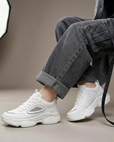 Longwalk Women and Girls Sneakers (6 UK/India 39 Euro) White 2