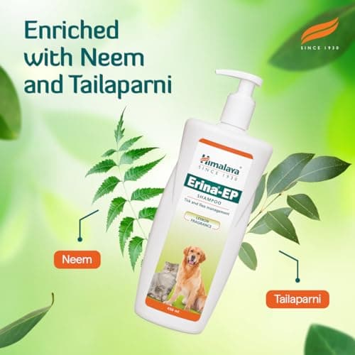 Himalaya Erina-EP Shampoo | 200 ml | Tick & Flea Control for Dogs & Cats | with Neem & Eucalyptus for Skin Health & Hygiene 4