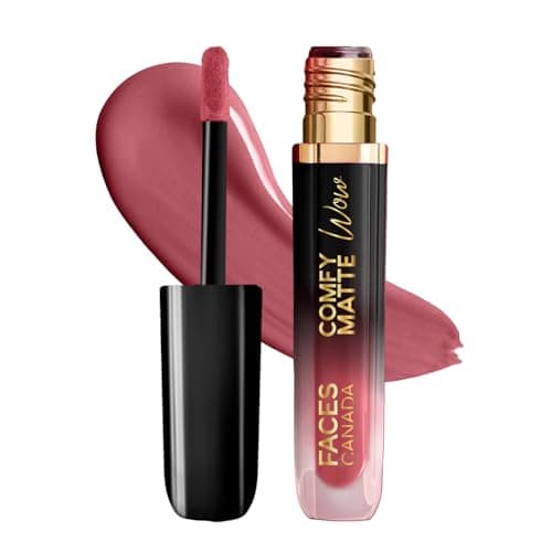 FACES CANADA Comfy Matte Wow Liquid Lipstick - Magnetic 11 (Pink) 3.8ml | One Swipe Application | Highly Pigmented | Comfortable Wear | Glides Smoothly | Long Lasting | Transferproof