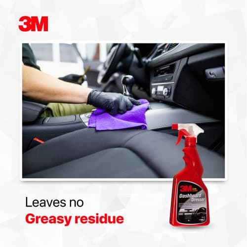 3M Car Dashboard Dresser (500 ml) | Restores Gloss and Shine on Dashboard and Other Plastic Parts | Protection from UV Rays and Fading 4