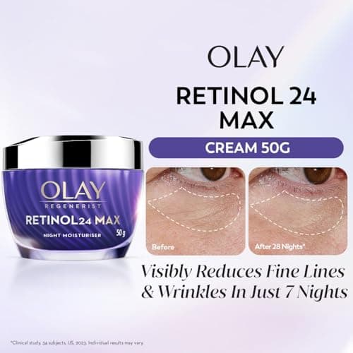 Olay Retinol24 Max Night Cream l Visibly Reduces Fine Lines in 7 Nights | Max Repair, Max Hydration l No Redness or Irritation | Fragrance Free l Normal, Oily, Dry and Combination Skin l 50g 2