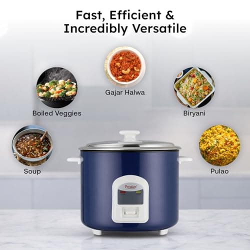 Prestige Electric Rice Cooker - Cute 2.8-2 (2.8 L Open Type, with Stainless Steel Cooking Pan - 2 Unit) 5