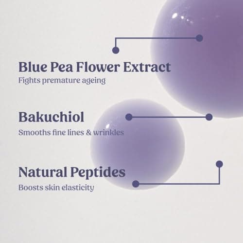 Vilvah Better Ageing Face Serum | Bakuchiol & Blue Pea Extract | Helps Reduce Fine Lines & Wrinkles | Firms, Hydrates & Strengthens Skin Barrier | Beginner-Friendly & Pregnancy-Safe | 20ml 3