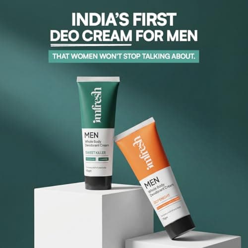 imfresh Men Cream (Sweet Killer) + (Dopenight) Deodorant Cream Combo For Whole body & Underarms Area | Long Lasting Odour Control | Whole Body Odour Protection | Helps in brightening underarms | Alcoh 2