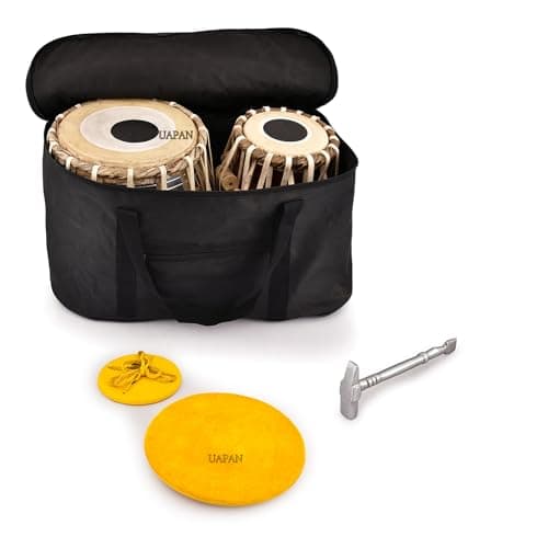 UAPAN Brass Tabla Set with All Accessories I Complete Professional Package for Musicians 2