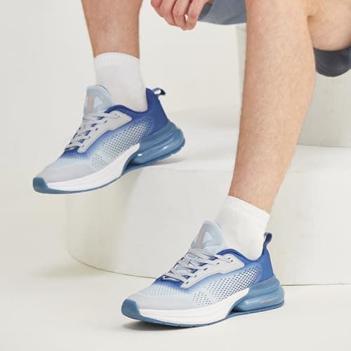 Campus Men's Brail PRO Running Shoes L.Gry/R.Slate - 10UK/India 3