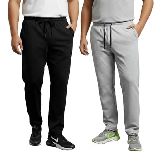 THE SOUTH STORE Men's Multi Color Regular Fit Cotton Plus Size Track Pant | Plus Size Lower/Track Pants Combo Pack 2