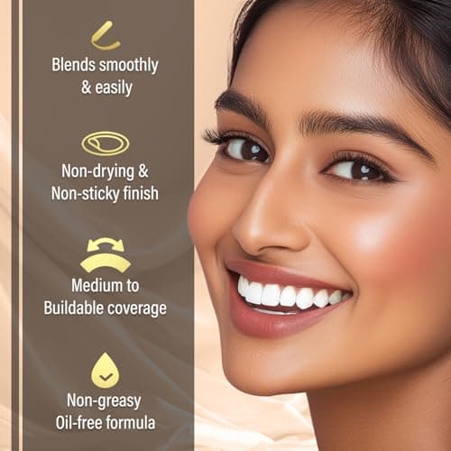 FACESCANADA Cream All Day Hydra Matte Foundation - Mini|3in1 Foundation + Moisturizer + SPF 30|24 HR Aloe Hydration & Vitamin C| 10HR Wear | Medium to High Buildable Coverage | Medium Natural (18 ml) 5