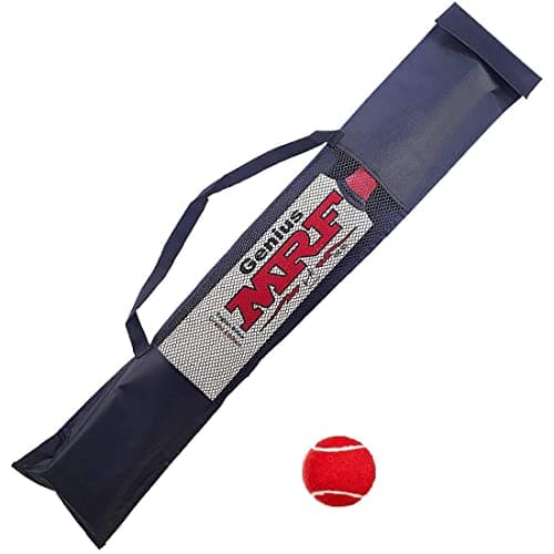 NS Popular Willow Cricket Bat Full Size Light Weight with Bat Cover for Plastic Ball | Rubber Ball | Tennis Ball (M.R.F) 3