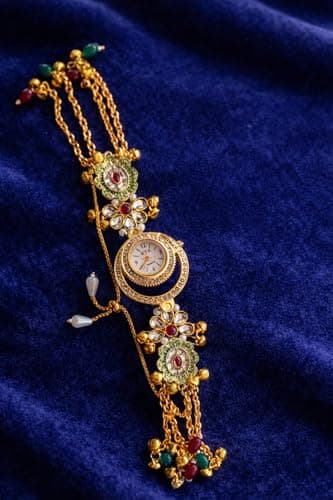 Kashmiri Watch Designer Analog Wrist Watch for Ladies, Traditional Ethnic Style, Adjustable Strap,Stylish Festive Watch,Fasionable. 3