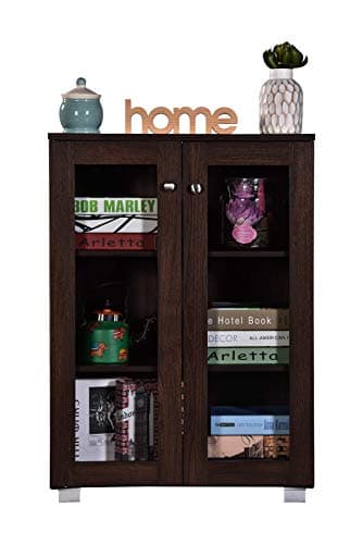 DeckUp Awana Engineered Wood Book Shelf and Display Unit ( Set of 1 ,Walnut, Matte Finish) 3