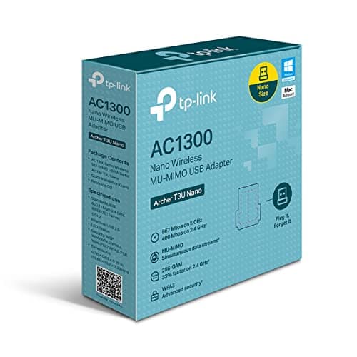TP-Link Nano AC1300 Wireless MU-MIMO Wi-Fi Adapter(Archer T3U Nano), Dual Band Wireless Network Adapter for PC/Desktop/Laptop, Mini Travel Size , Supports Windows 11/10/8.1/8/7/Mac OS 10.15 4