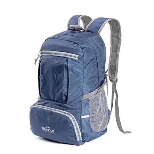 Tripole Foldable PAKEASY Backpack and Day Bag for Hiking and Day Trips | 25 Litres | 1 Year Warranty (Blue) 4
