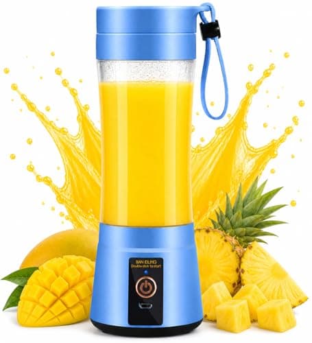 USB Rechargeable, Portable, Easy-to-use, Blender with a Sporty Look (best for Milk-Shakes, Smoothies, Whey-Protein, & Wet blending) (1, Multicolor, 25, Watts)