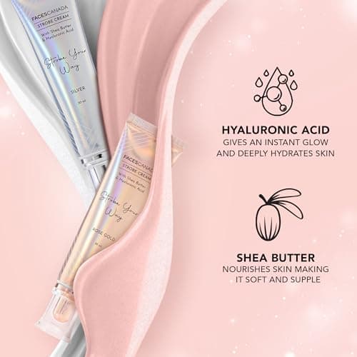 FACESCANADA Glow & Go Combo Kit - Rose Gold Strobe Cream (30Ml) & Makeup Fixer (50Ml) | All Day Natural Glow | Hydrating Makeup Fixer | Illuminating & Glowing Makeup Kit, 2 Pieces 3