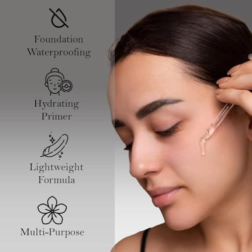 Lakyou Beauty Magic Drop Primer Oil | Lightweight Hydrating Face Primer Oil | Long-Lasting Makeup Base | Glow Finish for All Skin Types | 30ml 4