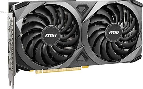 MSI Gaming GeForce RTX 3060 gddr6 pci_e_x16 12GB 15 Gbps GDRR6 192-Bit HDMI/DP PCIe 4 Torx Twin Fan Ampere OC Graphics Card (RTX 3060 Ventus 2X 12G OC), Black 2