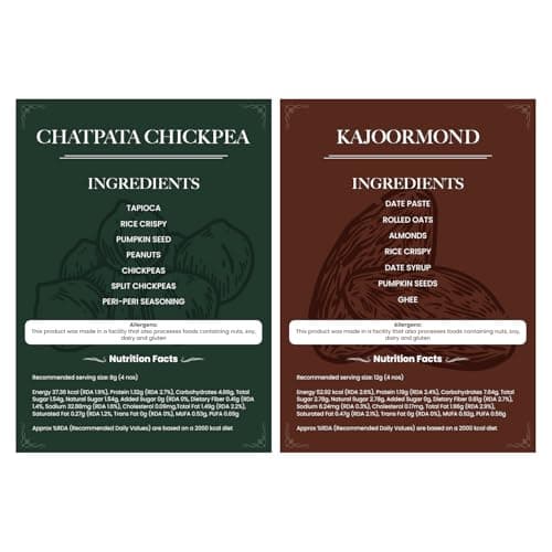 NutriCastle Signature Collection Gourmet Superfood Bites | Assorted Bites of Dates, Millets, Cranberries & Chickpeas | No Added Sugar | Healthy Snack Gift Pack for All Ages | 44g (3 x 12g, 1 x 8g) 5