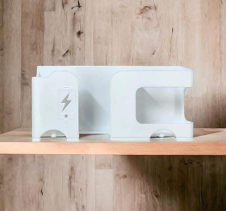 VENJA Wall Mounted Mobile Holder Storage Case for Remote | Multi-Functional Storage Holder | Bedside Fixed Rack | Bedroom, Office Accessories | Smart Stand Gadget | Multicolor 5