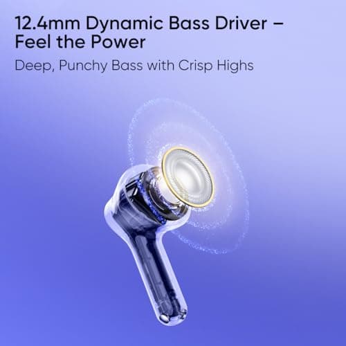 realme Buds T200 Lite Bluetooth in Ear Earbuds,4 Mic, AI ENC for Calls,48 Hours Total Playback with Fast Charging and Low Latency Gaming TWS,Google Fast Pair, with mic (Volt Black) 6