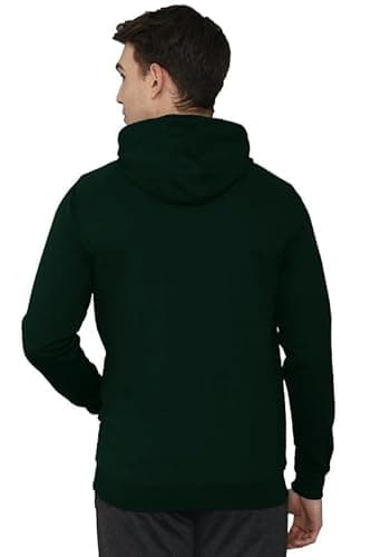 LAZYCHUNKS Regular Fit Solid Men's Winter Wear Clothing Zipper Hooded Jacket Sweatshirt 2