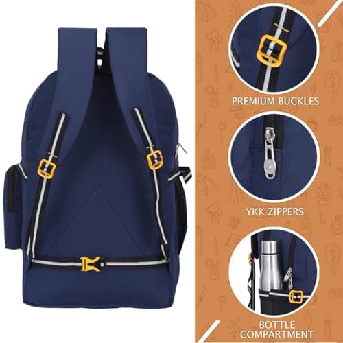 STRONG LIFE 50 Litres Unisex Travel Tourist Rucksack Backpack for Outdoor Sports Camp Hiking Trekking Bag for Men and Women (Blue) 2
