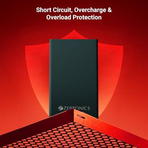 ZEBRONICS EnergiTank 10MR1, Metal Power Bank, 10000 mAh, 22.5W Super Fast Charging PD 3.0 (PPS), Sleek & Stylish, Type C & USB Port, LED Indicator, for iPhone, Android, Tablets, Airpods (Olive) 5