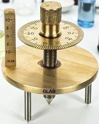 GLAB INDIA Double Disk Spherometer for Laboratory Use | Precision Measurement Instrument for Physics and Chemistry Labs 2