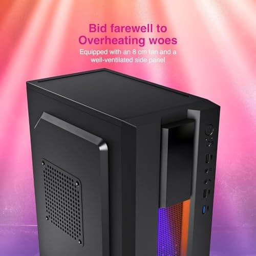 Desktop PC (Core i5-4590 || 8 GB RAM || 256 GB SSD || Wi-Fi || HDMI || VGA || 9 USB Ports || HD Graphics || RGB Lights || Windows 11 Pro || MS Office 2019 & Software 2
