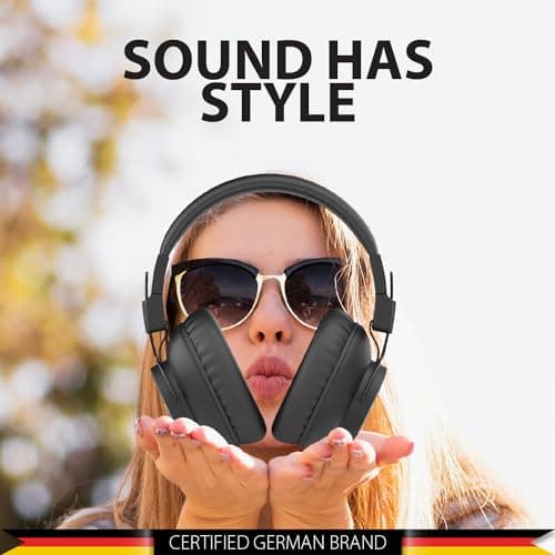 Blaupunkt Newly Launched BH41 Bluetooth Wireless Over Ear Headphones I Long Playtime I 40MM Drivers I Foldable I Flexible & Light Weight I Built in Mic I TurboVolt Fast Charging 2