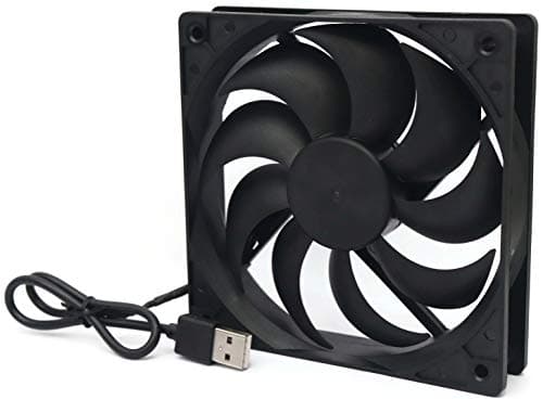 Electronic Spices PC Cooling Fan With USB Connector For PC case, CPU cooler 4.75 INCH, Black (120x25MM)