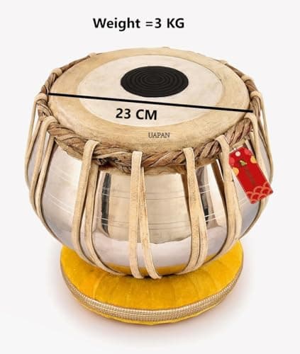 UAPAN Brass Tabla Set with All Accessories I Complete Professional Package for Musicians 3