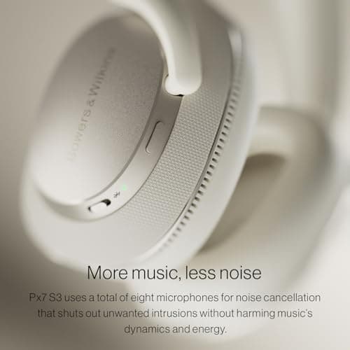 Bowers & Wilkins Px7 S3 Over-Ear Headphones, High-Resolution Sound, Comfortable Fit, Bluetooth, Active Noise Cancelling & Transparency Mode, 30-Hour Playtime, Quick Charge Support, Anthracite Black 3