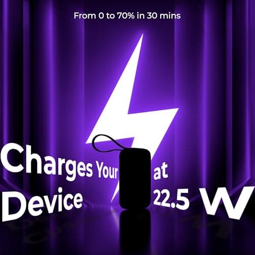 VIDA VoltBox 10-10000mAh Power Bank, 22.5 W Fast Charging, Digital LED Display, Integrated USB-C & Lightning Cables, Compact Portable Charger for Mobile Phones, Tablets, Cameras & Speakers 3