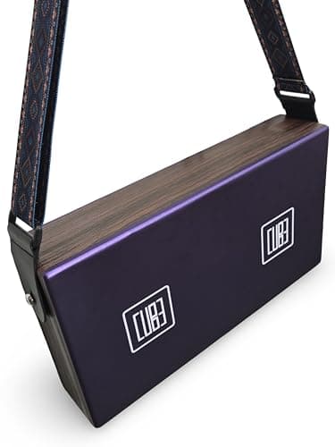 Rhythm Pro Cube Bongo Traveller Cajon (16 x 9 x 3 inch) With Strap Included.Best Musical Gift For Kids,Adults & Professional Musicians Super Sound Quality, Made in India (METALLICA BLUE) 2