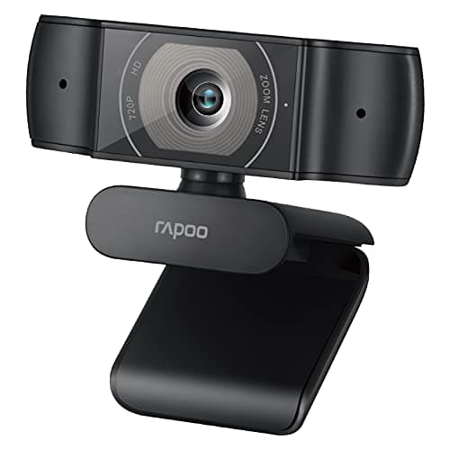 Rapoo C200 HD Web Camera | 720P HD |90° Wide Angle Lens |Built-in Omni Directional Noise Cancelling Microphone |Windows & iOS Support | 2 Yrs Warranty