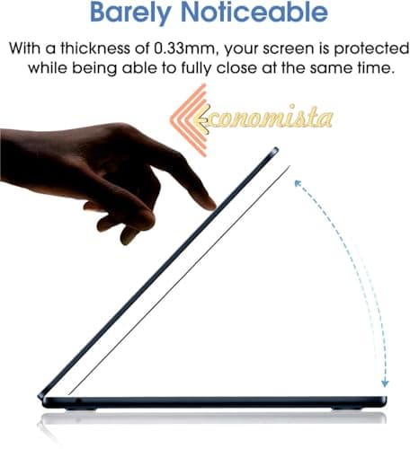 Economista [Glossy, Pack of 2] Screen Protector for MacBook Air 13 Inch [ M2 | M3 | M4 ] Chip A2681 | A3113 – Premium 9H+ HD Anti-Scratch, Anti-Fingerprint Film with Ultra-Clear Transparency and Bubbl 6