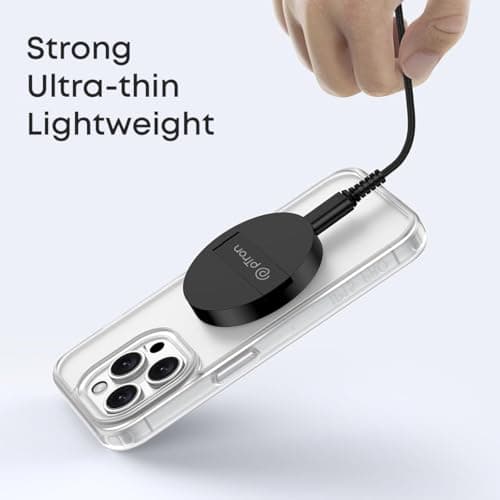 pTron Dynamo Ring V2 15W Magnetic Wireless Charger, Compatible with iPhone 15/14/13/12 Series, Samsung & Other Qi2 Enabled Devices, Compact & Sleek, 3A Type-C to Type-C 1m Cable Included (Ink Black) 4