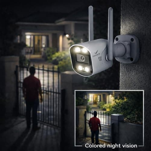 Camate Knight 3MP Wi-Fi Outdoor CCTV Camera | Two-Way Talk | Color Night Vision | Motion Detection Alerts | Supports 256GB SD Card | Weatherproof Security Camera for Home & Shop 4
