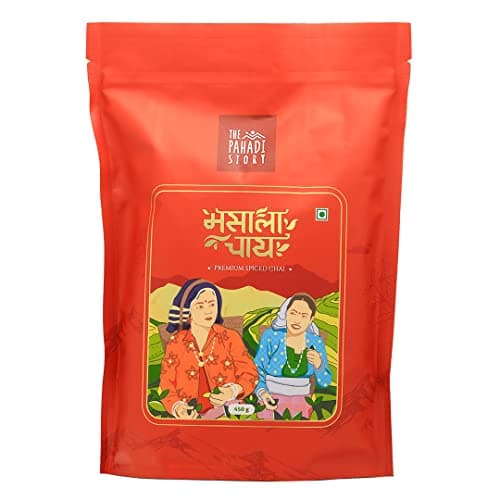 The Pahadi Story Masala Tea 450g, Strong Assam CTC with Traditional Indian Spices, Rich & Flavourful Masala Chai Patti