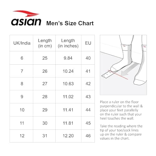 ASIAN Men's Superfit Blue Sports Shoes - 10 UK 6