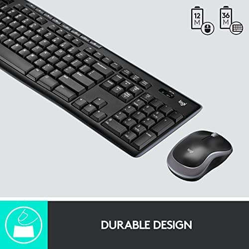 Logitech MK270r Wireless Keyboard and Mouse Combo for Windows, 2.4 GHz Wireless, Spill-Resistant Design, 8 Multimedia & Shortcut Keys, 2-Year Battery Life, PC/Laptop- Black 5