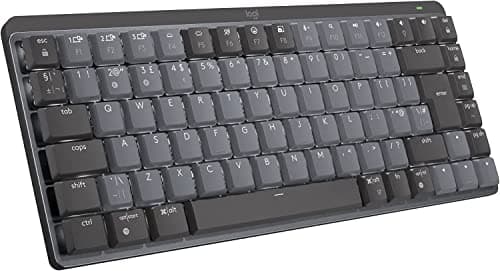 Logitech MX Mechanical Mini Wireless Illuminated Keyboard with Free Adobe Subscription, Linear Switches, Backlit, Bluetooth, USB-C