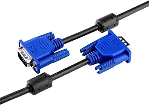JGD PRODUCTS Male to Male VGA Cable 1 Meter, Support PC/Monitor/LCD/LED, Plasma, Projector, TFT, Blue