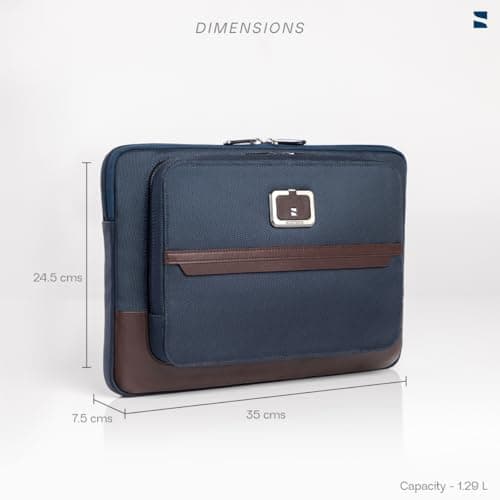 Scarters Tech Satchel | 13/14 inch Laptop Sleeve | iPad Sleeve 11/13 inch | Men's Navy Blue Laptop Bag 3