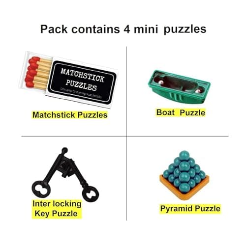 SIMPLE DAYS SimpleDays Brain Puzzles for Kids - Set of 4 2