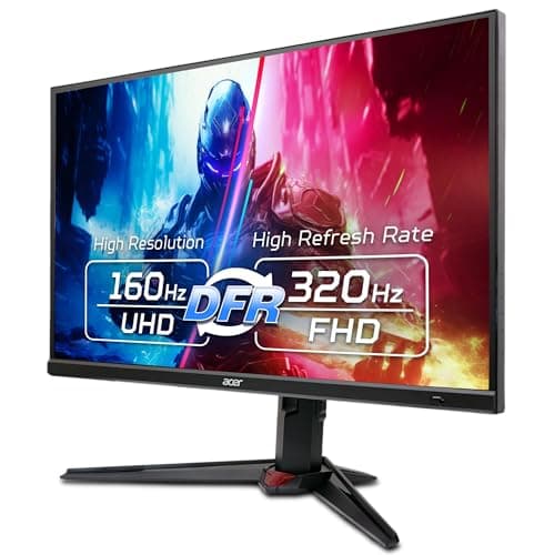 Acer Nitro XV272K V5 27 Inch UHD (3840x2160) IPS Agile Splendor Gaming Monitor | 160Hz Refresh, Delta E<1, FHD 320Hz Through DFR, G-Sync & FreeSync Compatible, Smart Dial, Eyesafe Certified – Black 2