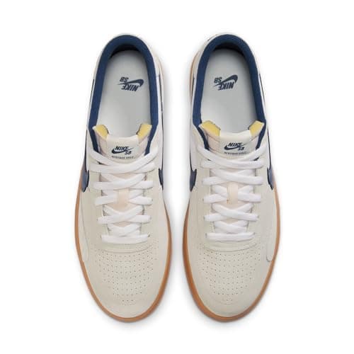 Nike Men Sb Heritage Vulc Summit White/Navy-White-Gum Light Brown Skateboarding 9 UK 4