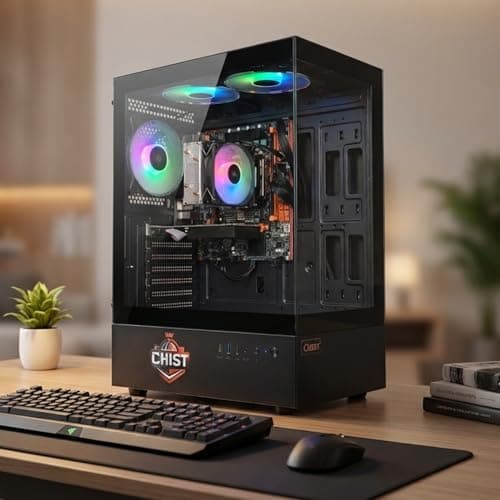CHIST I7 Gaming Pc (Core i7 Processor/16GB Ram/GT 730 DDR5 4GB Graphic Card/ 512 GB NVMe SSD/Gaming Cabinet/WiFi-Bluetooth/Windows 10)